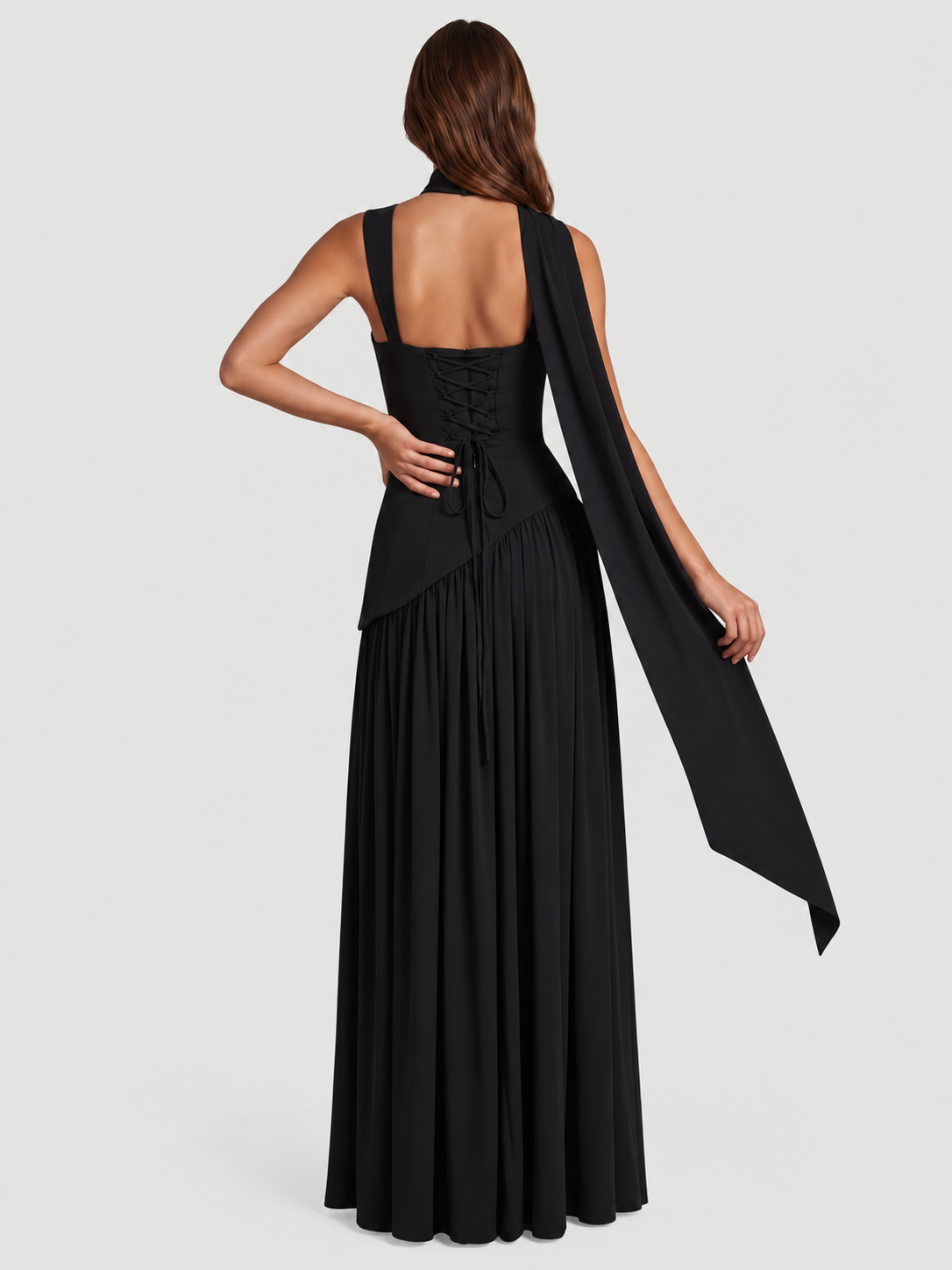 asymmetrical skirt maxi dress