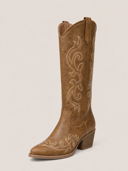 embroidered cowboy boots