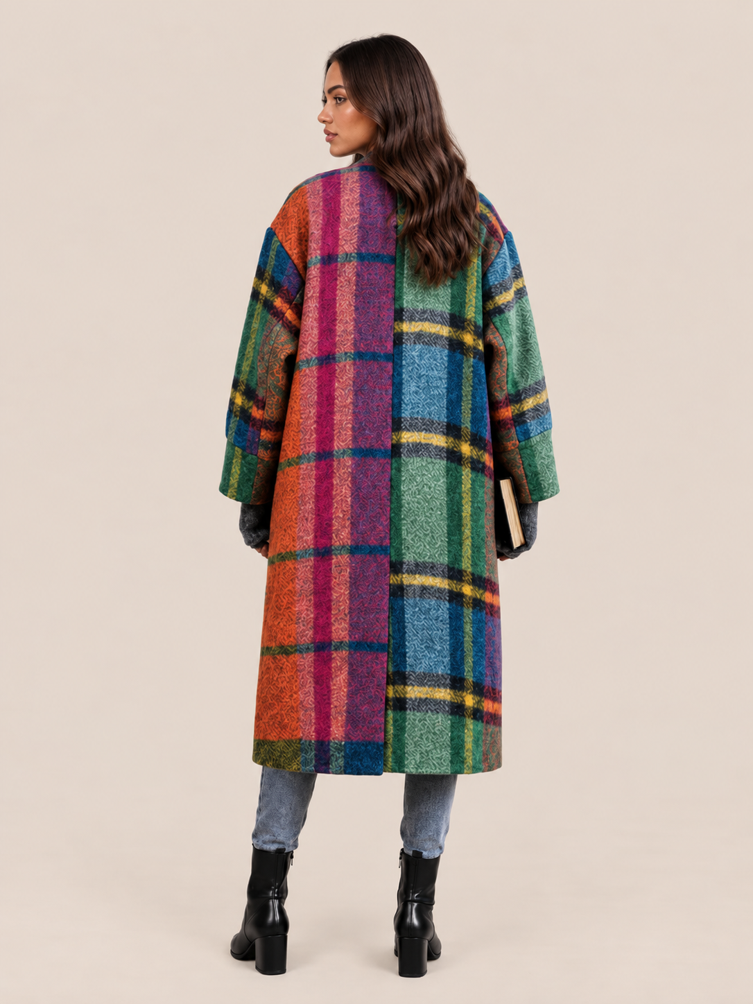 long multicolor coat