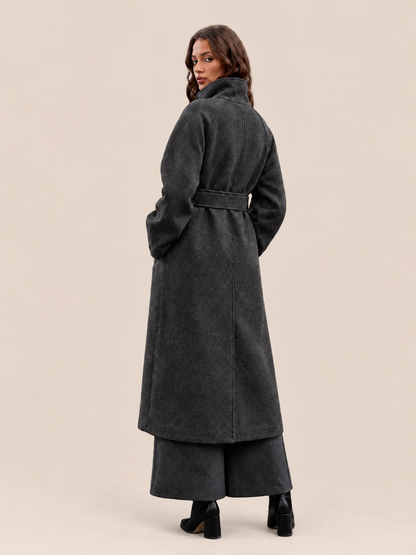 raglan sleeve long coat