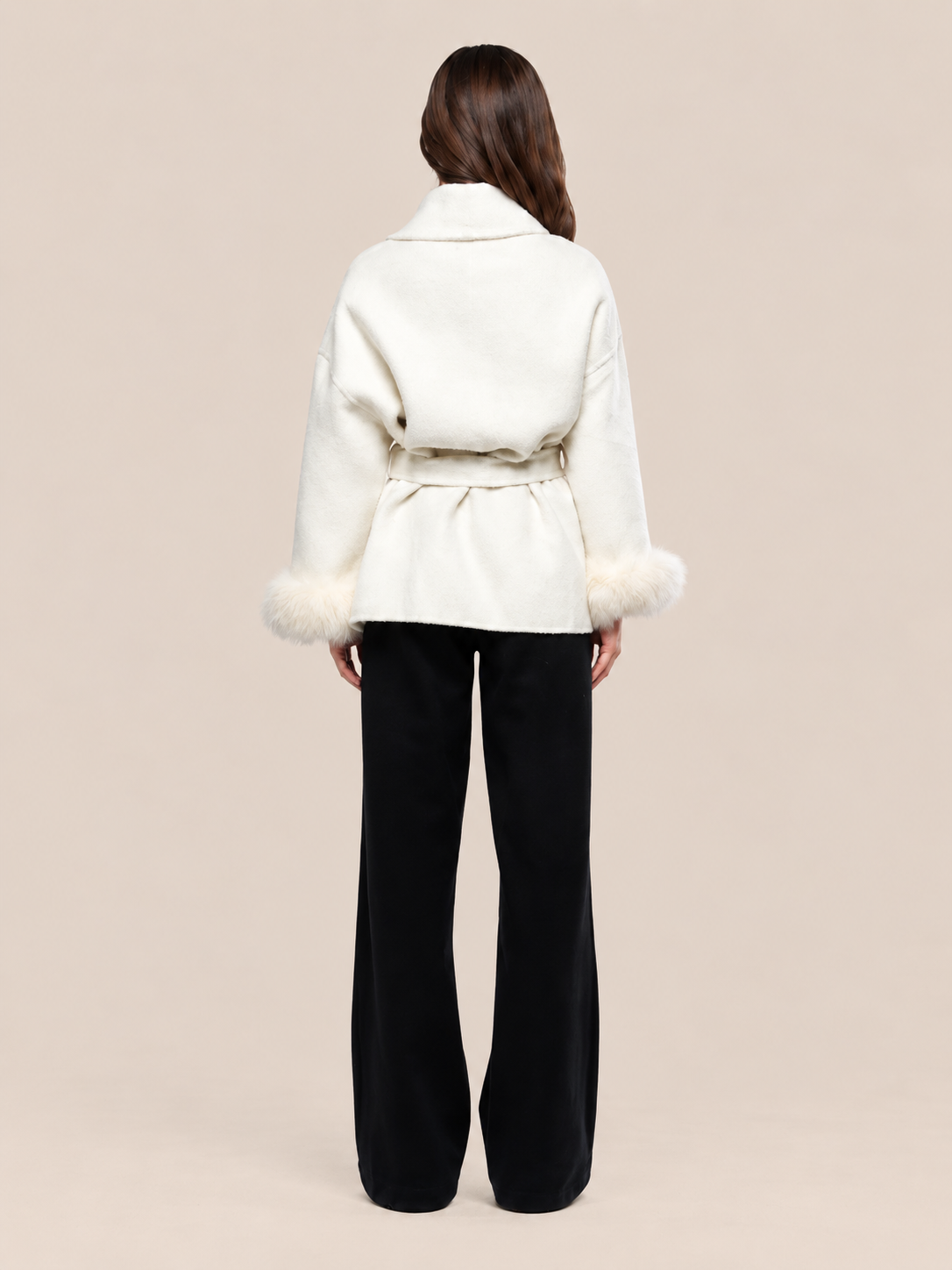 shawl collar wrap coat