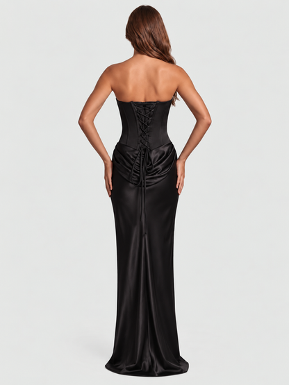strapless formal dress