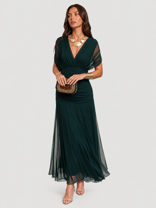 women off shoulder maxi dress
