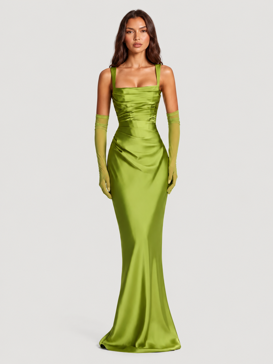 women square neck maxi dress