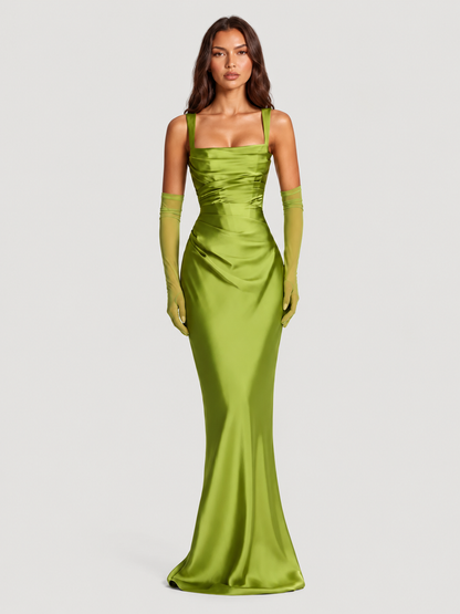 women square neck maxi dress