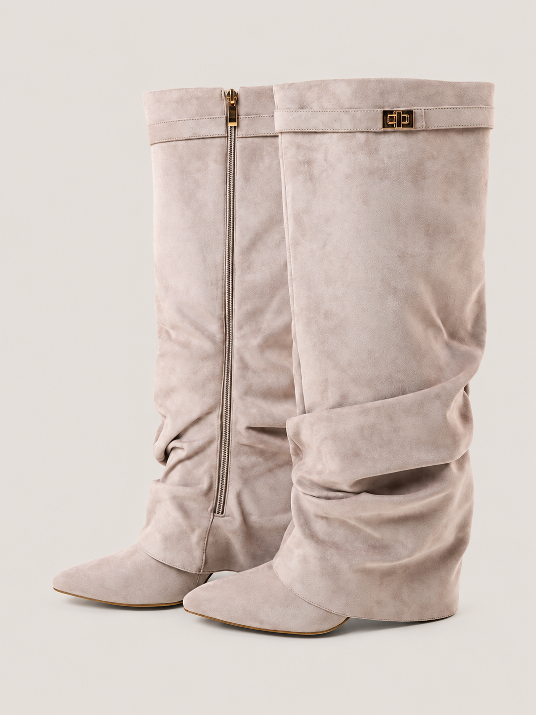 women suede knee high boots